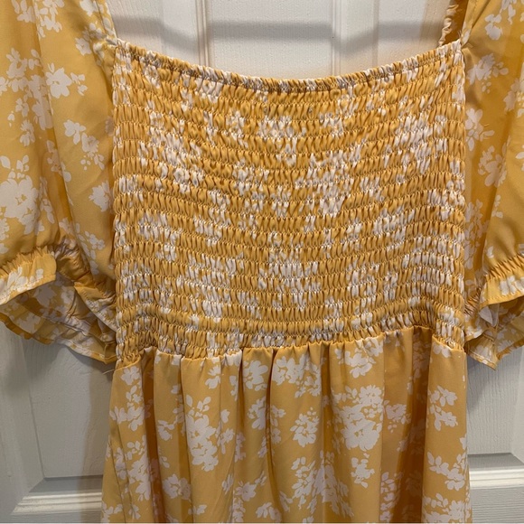 Abercrombie & Fitch Yellow Summer Dress- Womens Size XL - Picture 5 of 5